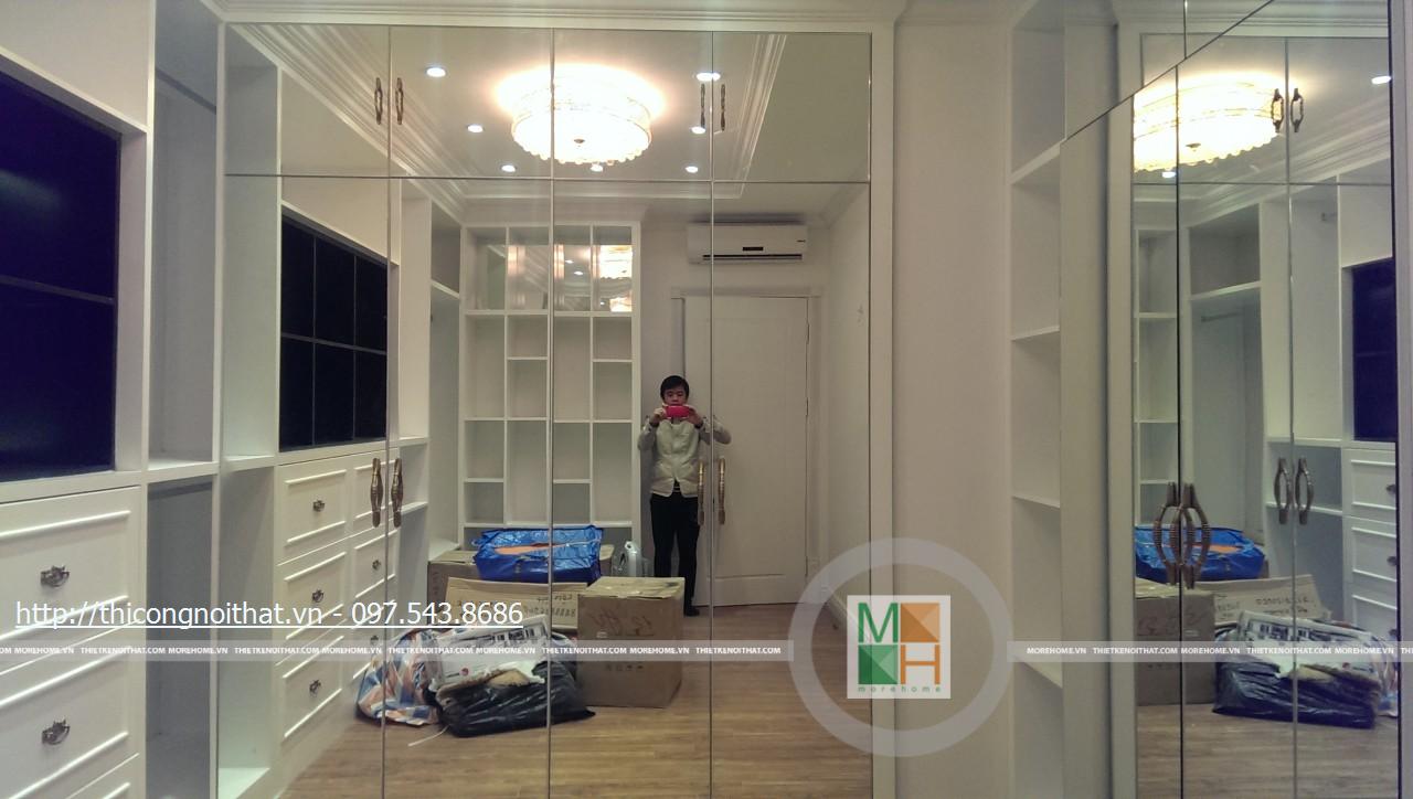 Thi công nội thất chung cư tân cổ điển tại Times City
