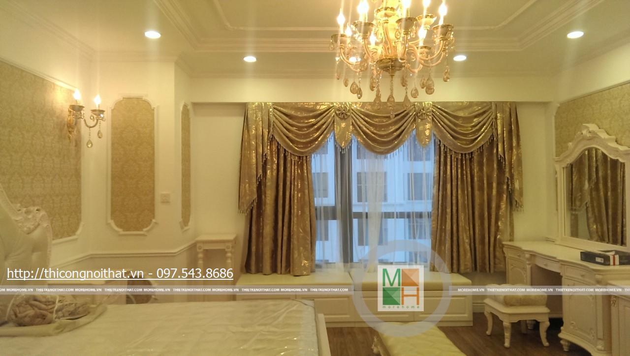 Thi công nội thất chung cư tân cổ điển tại Times City