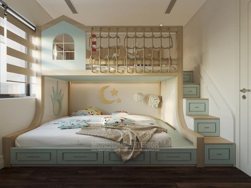 Mẫu giường tầng trẻ em đẹp được yêu thích nhất hiện nay