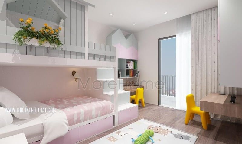 Giường tầng là sự lựa chọn hoàn hảo cho không gian nhà nhỏ