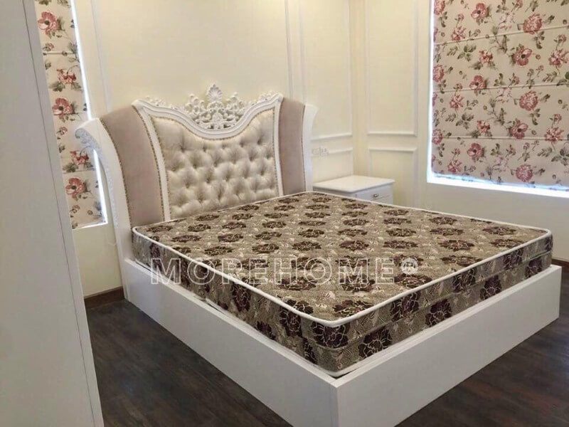 Morehome chuyên thi công nội thất phòng ngủ có phong cách tân cổ điển đẹp cho các biệt thự.